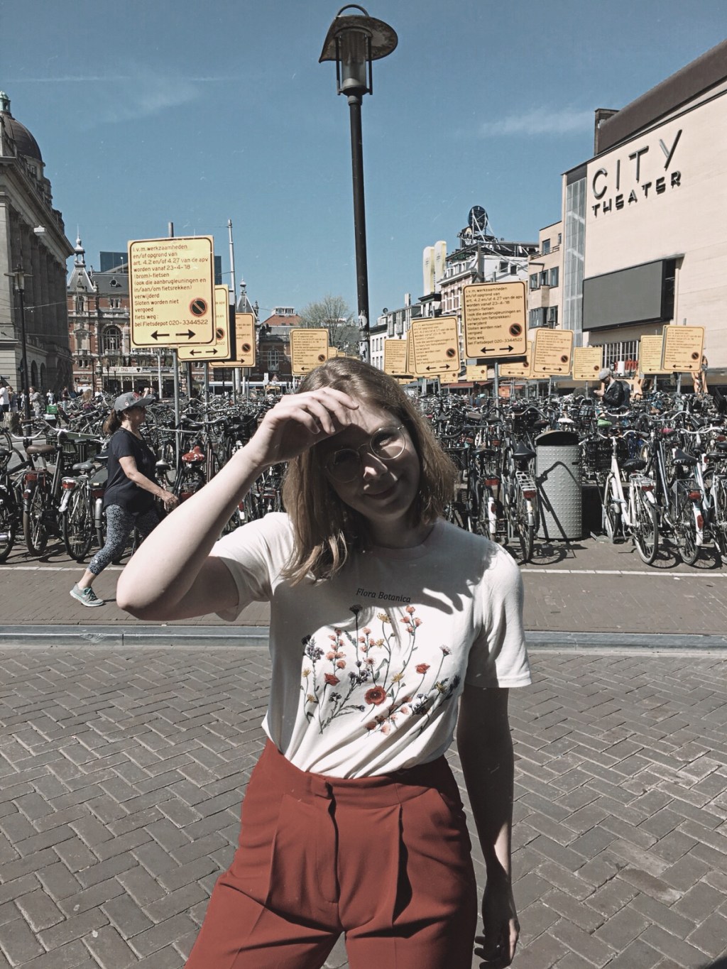 Flowers And Red&nbsp;Pants
