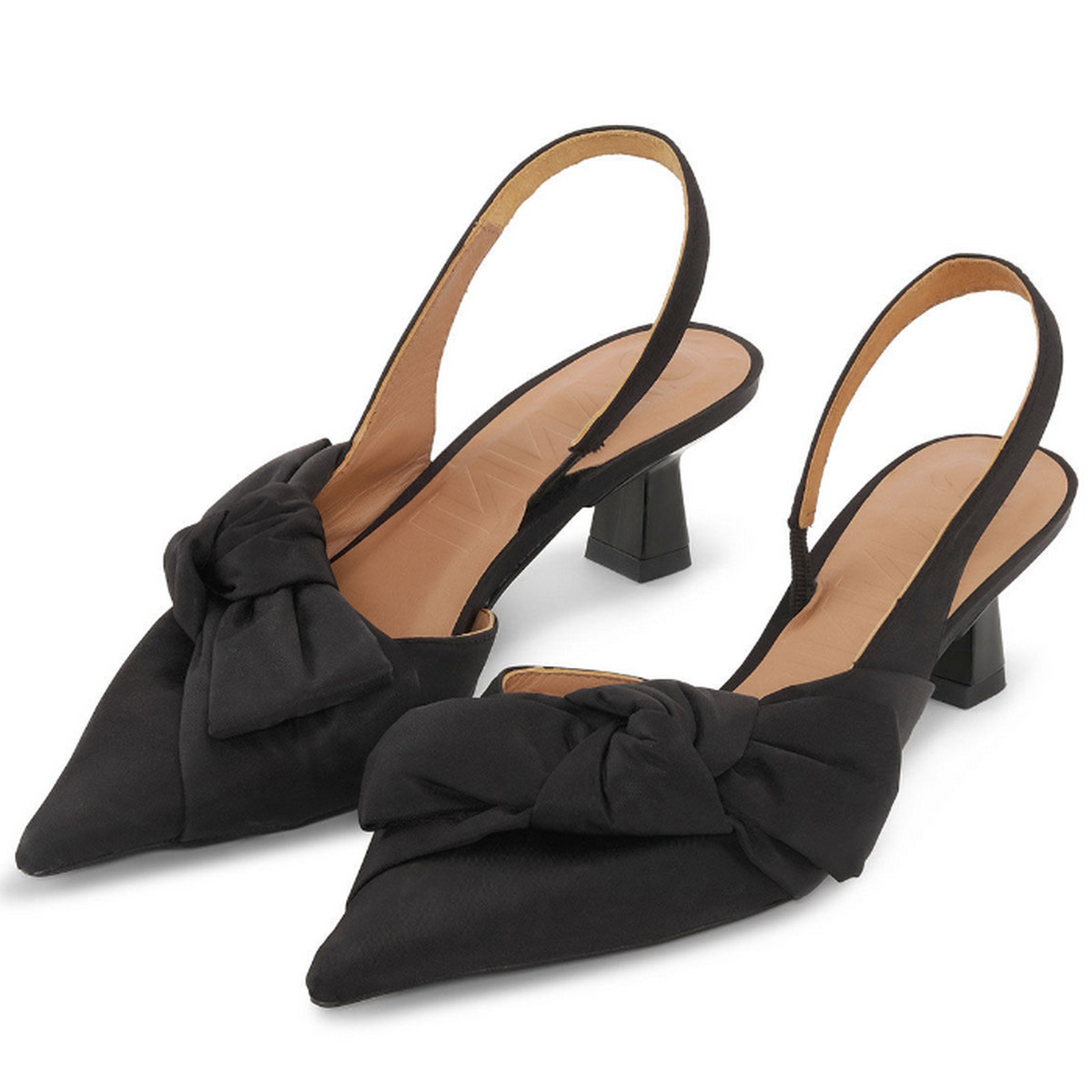 Ganni SOFT BOW SLINGBACK PUMPS