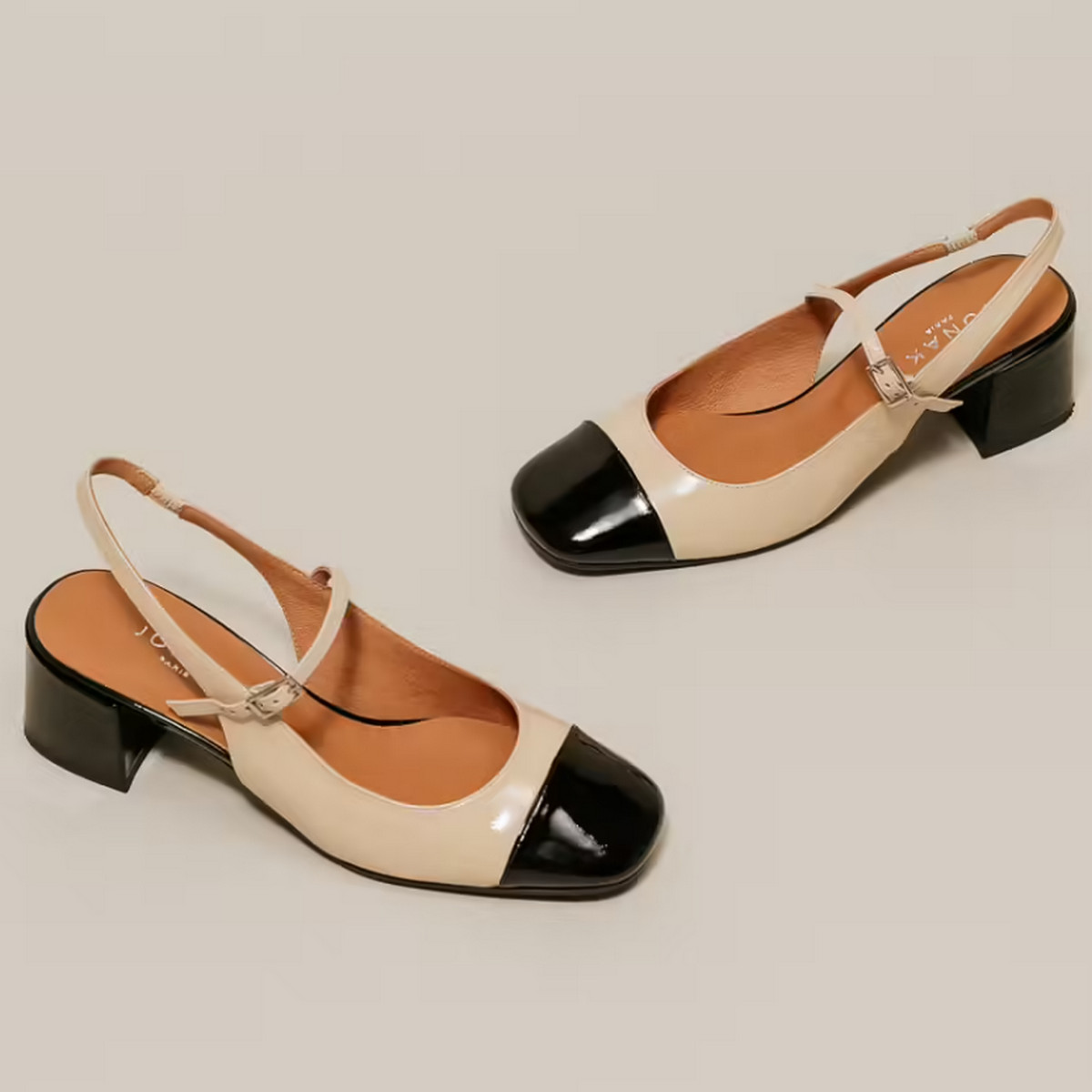 Jonak SQUARE-TOE SLINGBACK SHOES