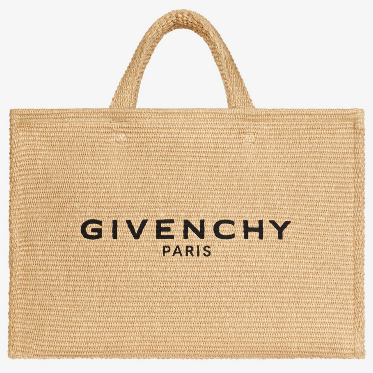Large G-Tote shopping bag in raffia Givenchy